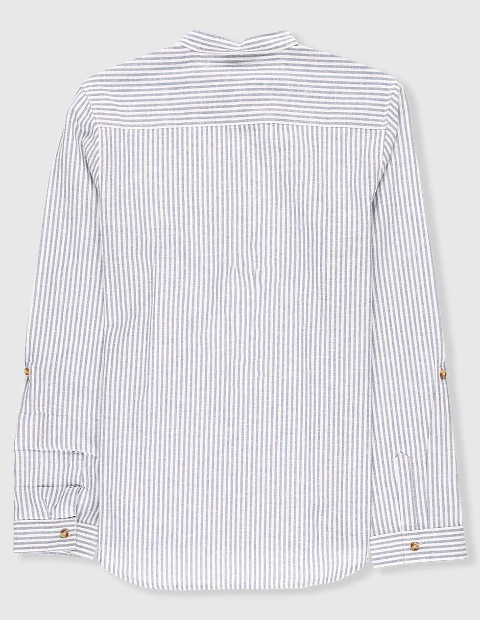 Camisa casual de algodón manga larga para niño 2