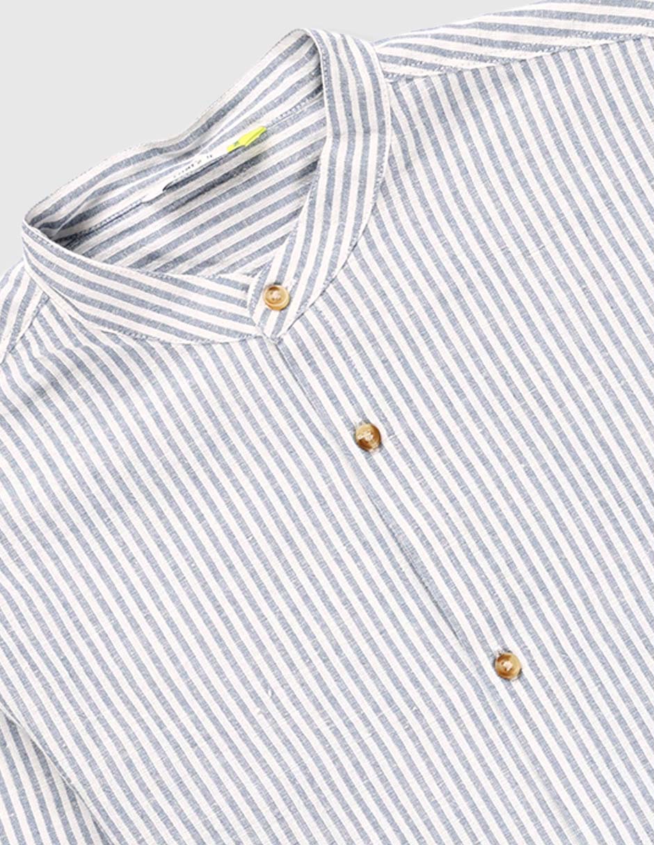 Camisa casual de algodón manga larga para niño 3