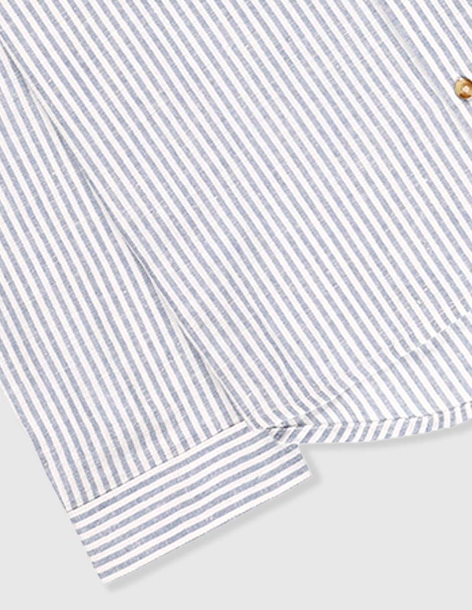 Camisa casual de algodón manga larga para niño 4