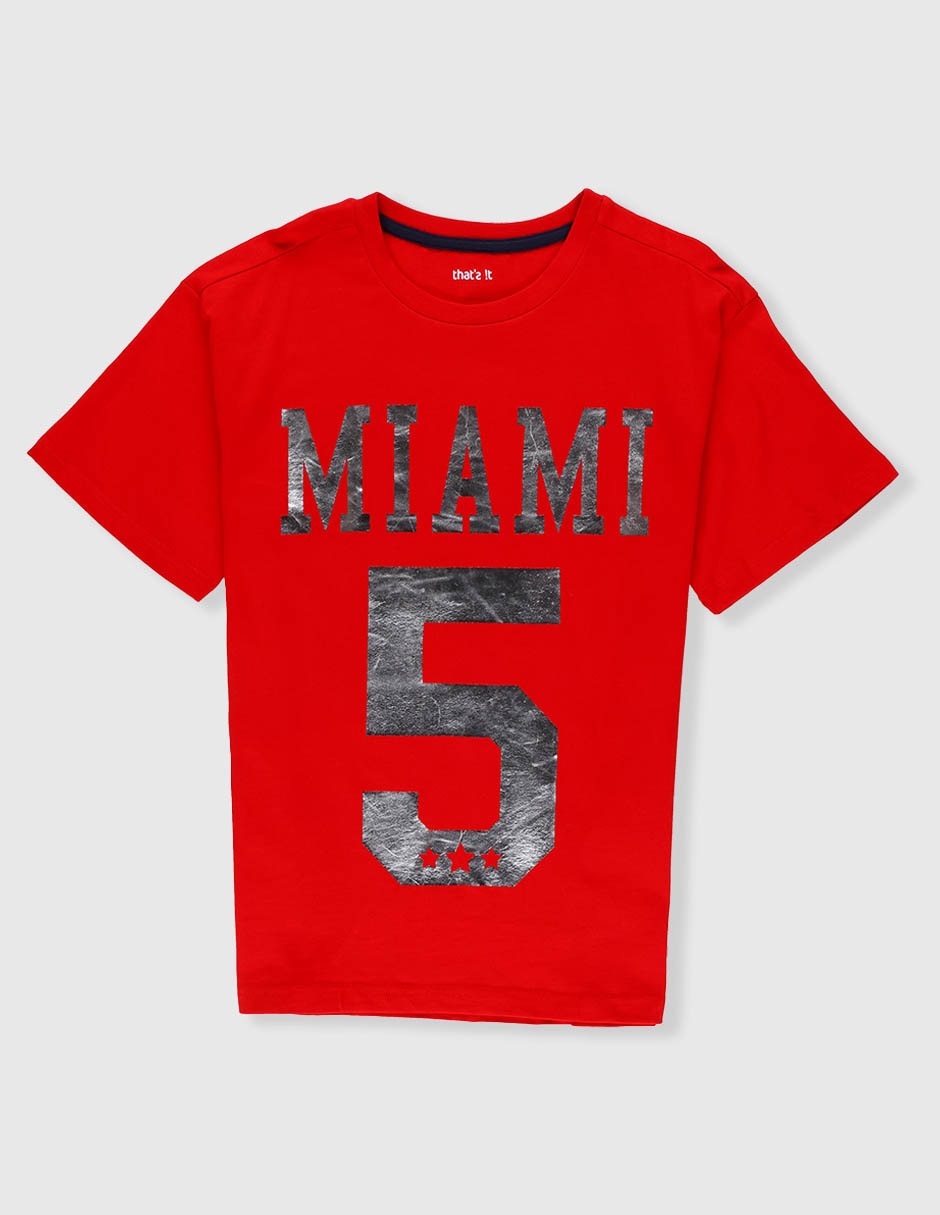 Playera manga corta para niño
