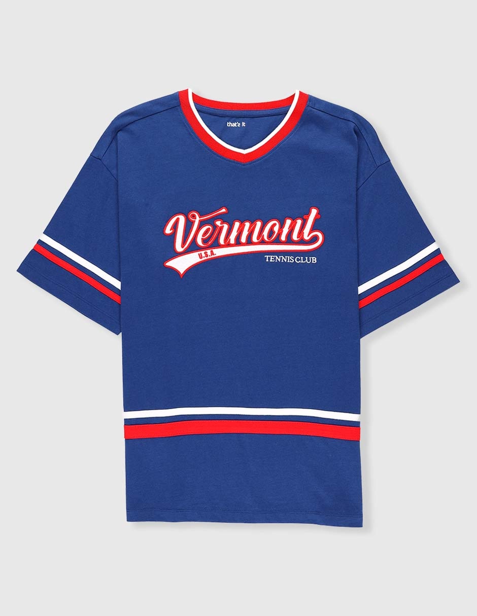 Playera Vermont manga larga para niño Playera Vermont manga larga para niño