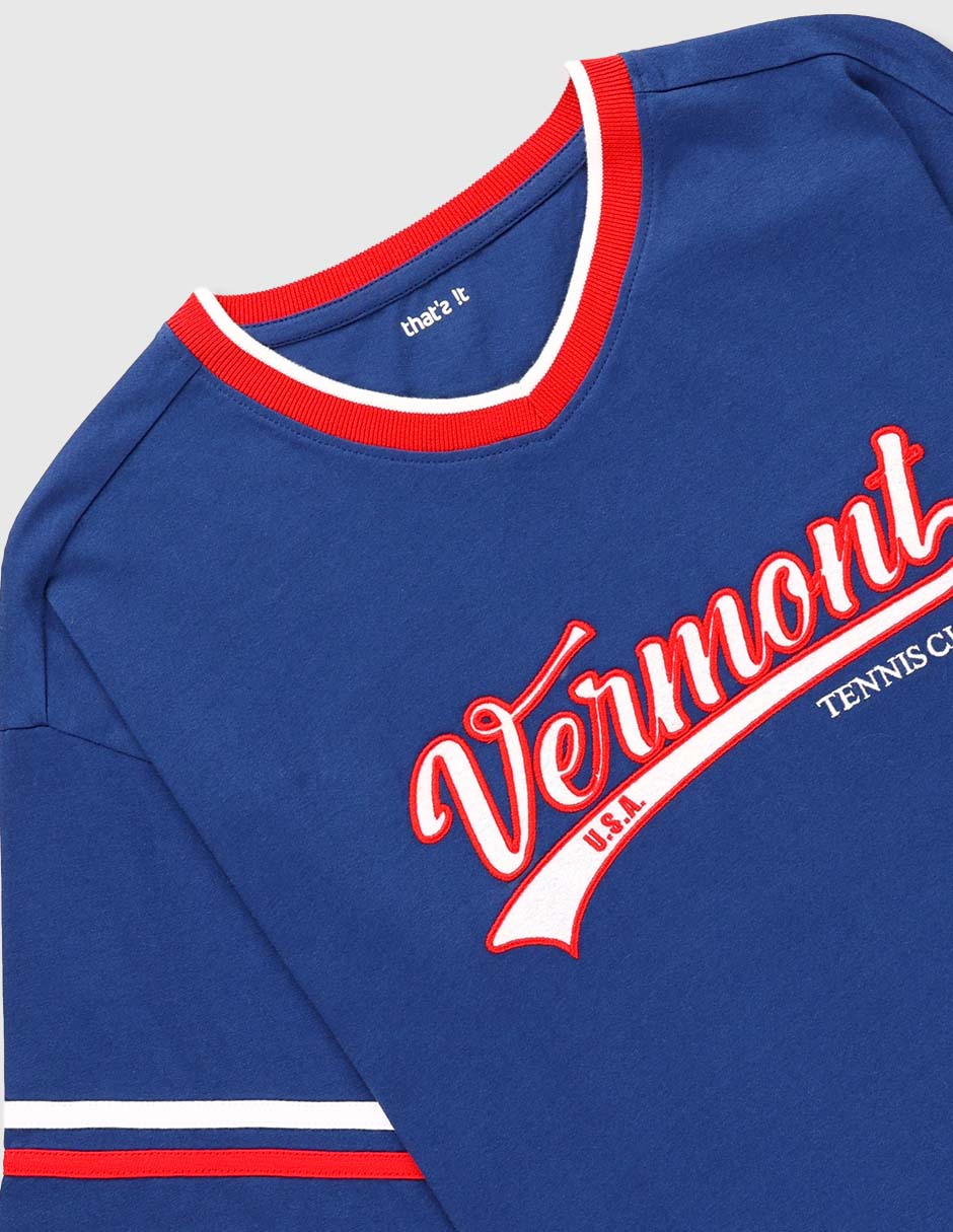 Playera Vermont manga larga para niño 3