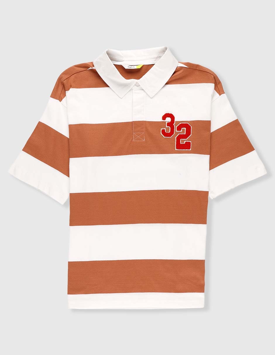 Playera tipo polo para niño