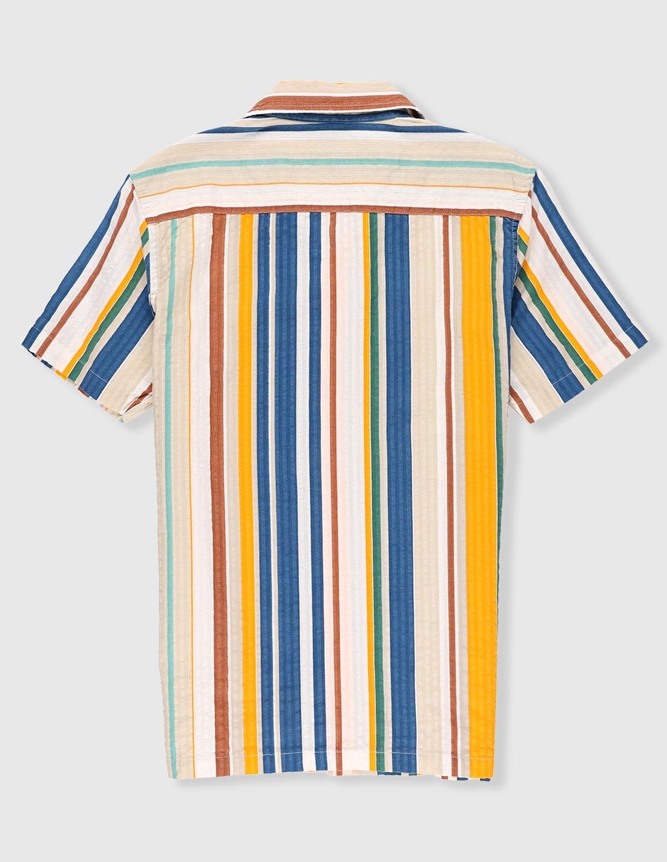 Camisa playa de algodón manga corta para niño 2
