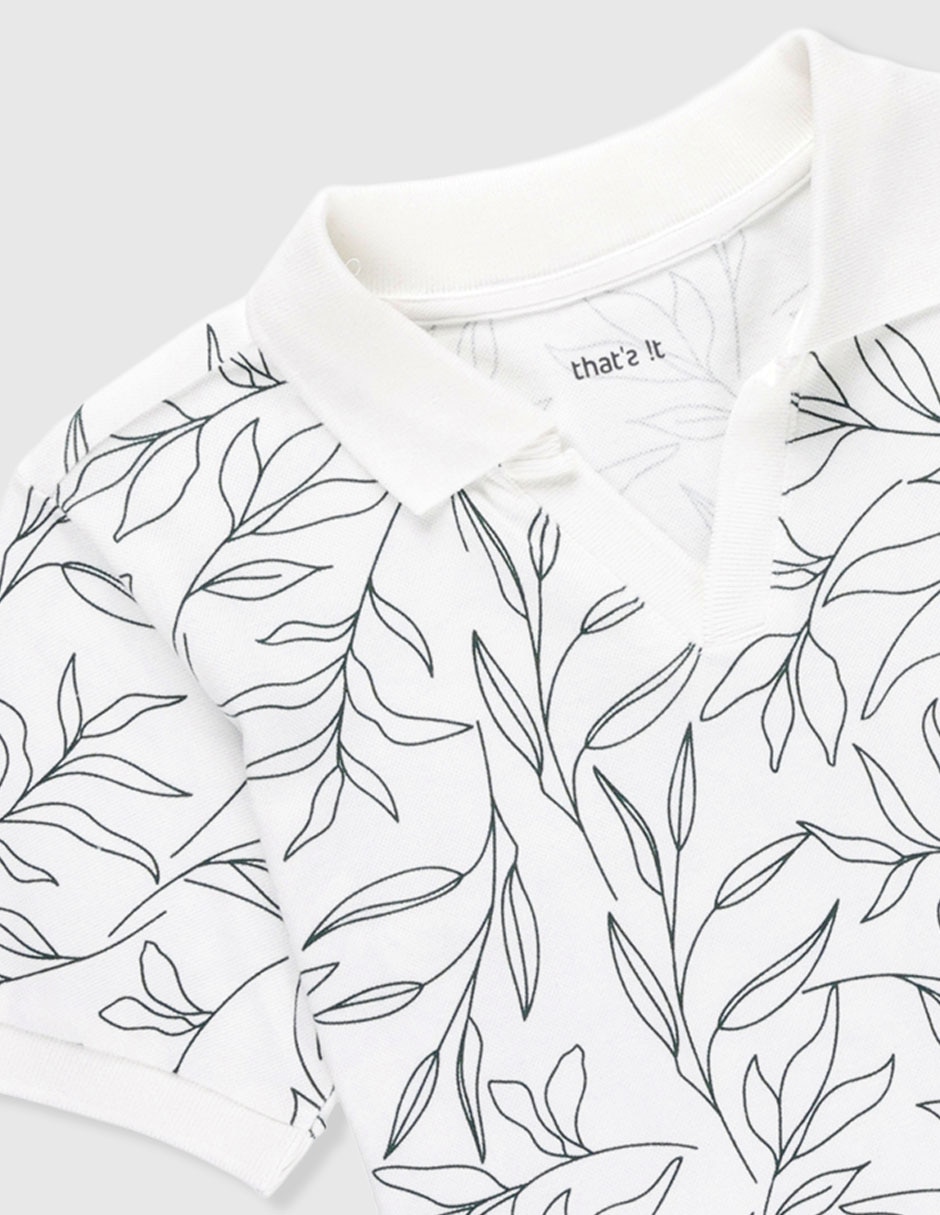 Playera tipo polo para niño 3