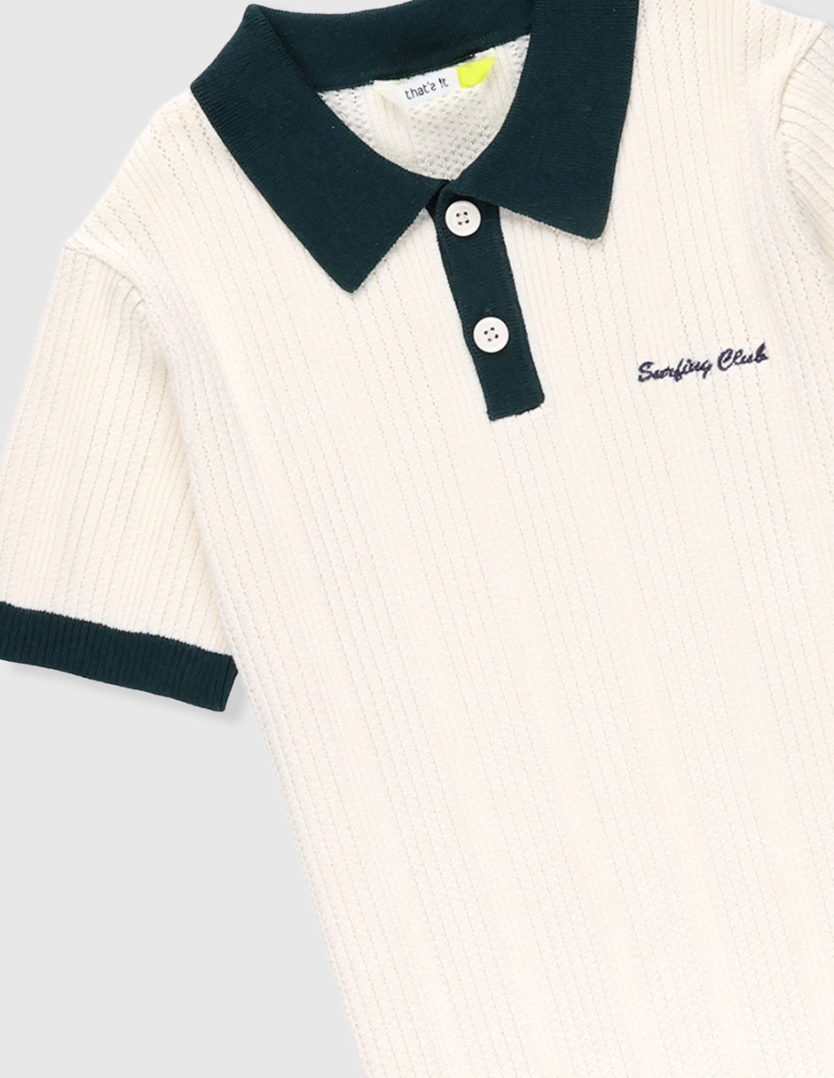 Playera tipo polo para niño 3