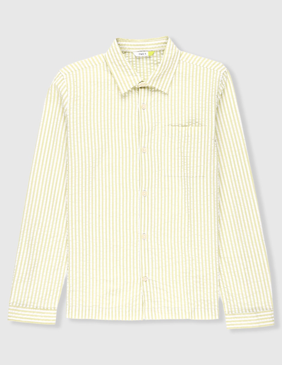 Camisa casual de algodón manga larga para niño Camisa casual de algodón manga larga para niño