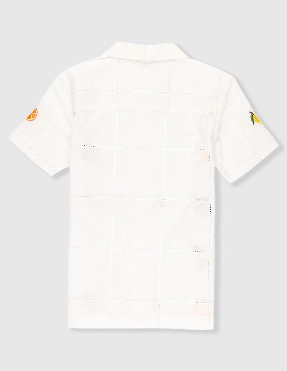 Camisa casual de algodón manga corta para niño 2