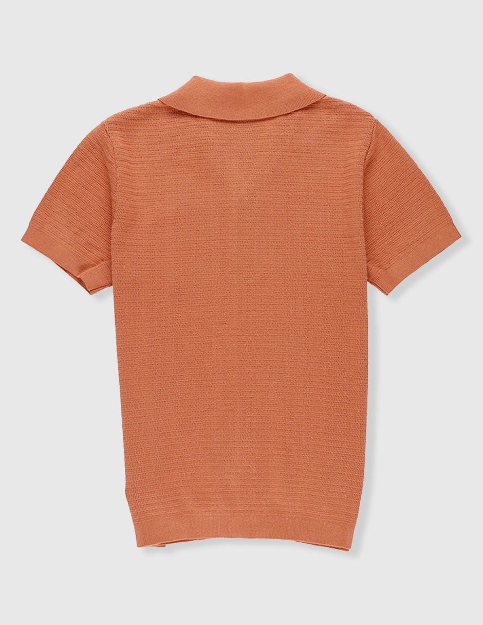 Playera tipo polo de algodón para niño 2