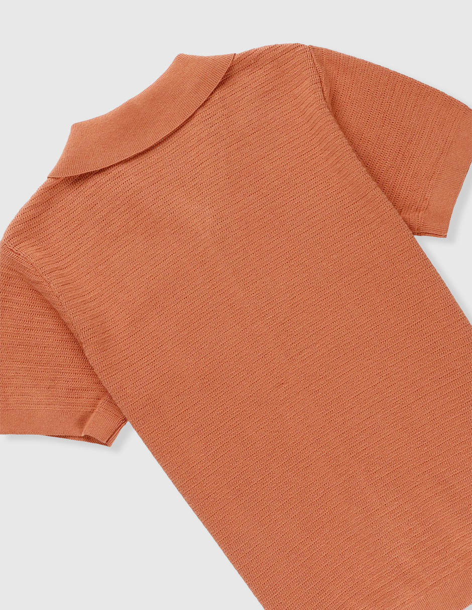 Playera tipo polo de algodón para niño 4