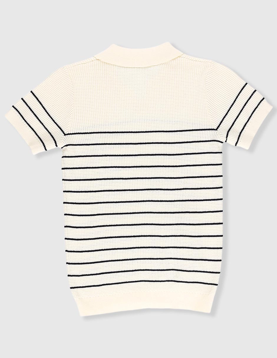 Playera tipo polo de algodón para niño 2