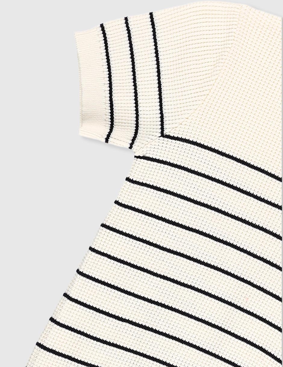 Playera tipo polo de algodón para niño 4