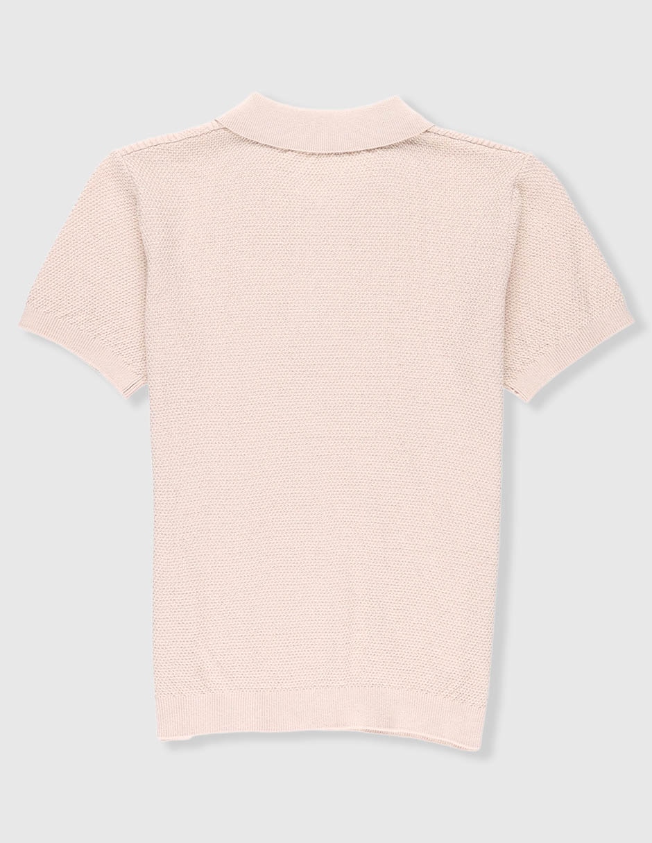 Playera tipo polo de algodón para niño 2