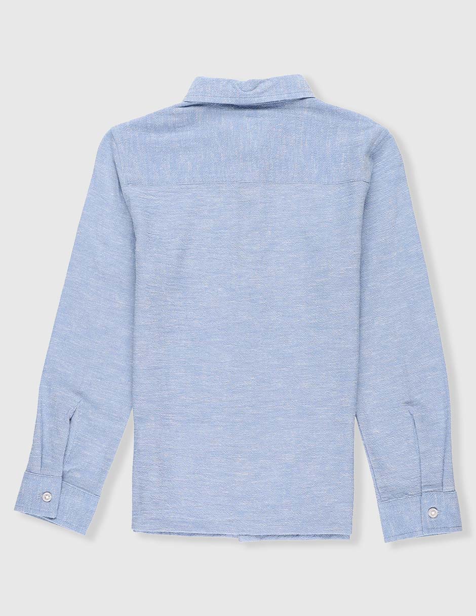 Camisa ceremonia de algodón manga larga para niño 2