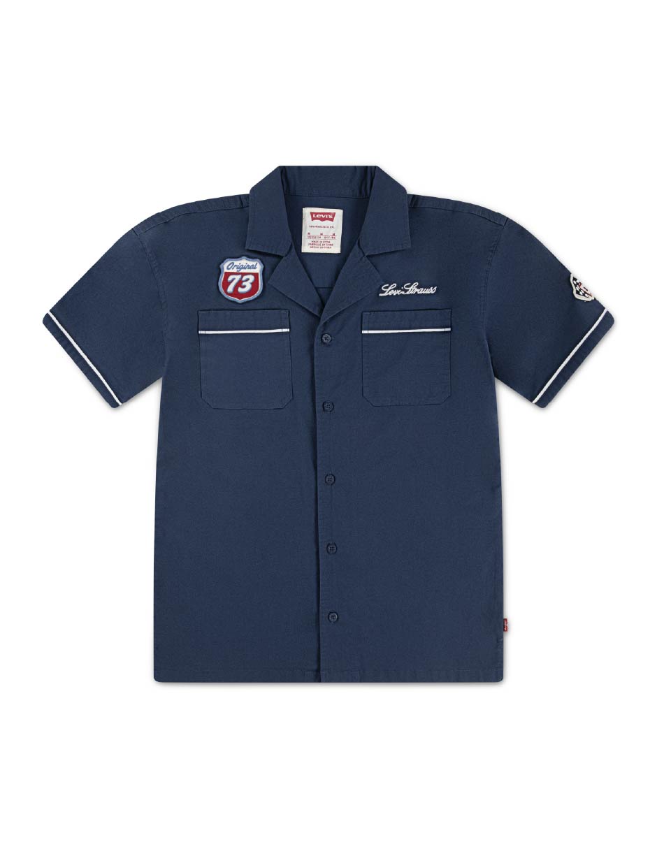 Camisa casual Octubre Moda Niños de algodón manga corta para niño
