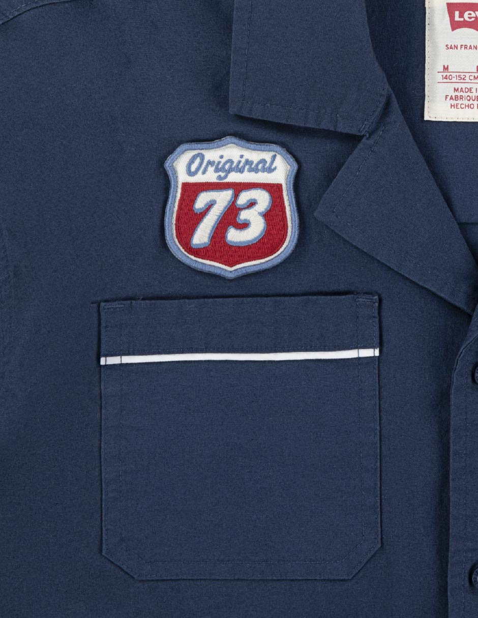 Camisa casual Octubre Moda Niños de algodón manga corta para niño 3