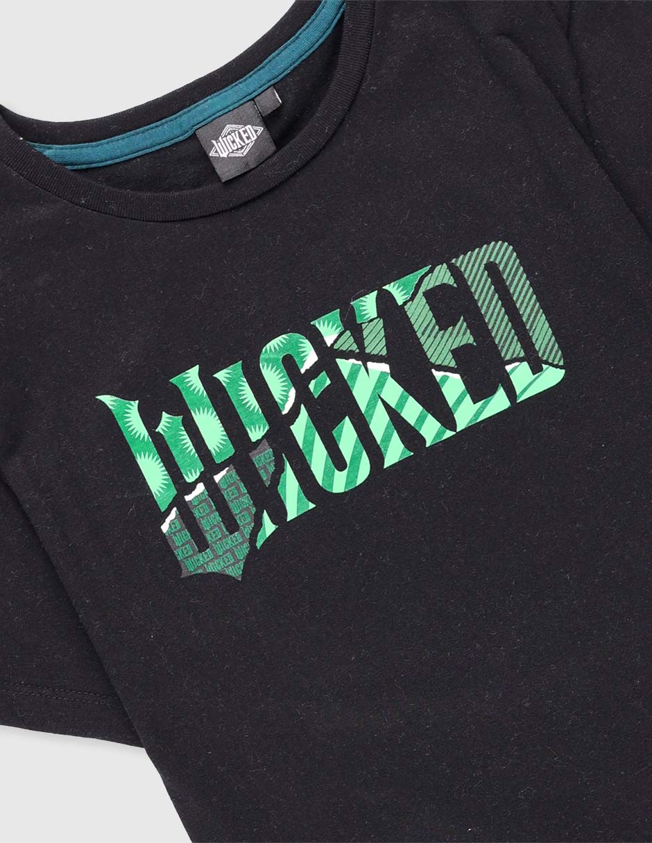 Playera Wicked manga corta para niño 3