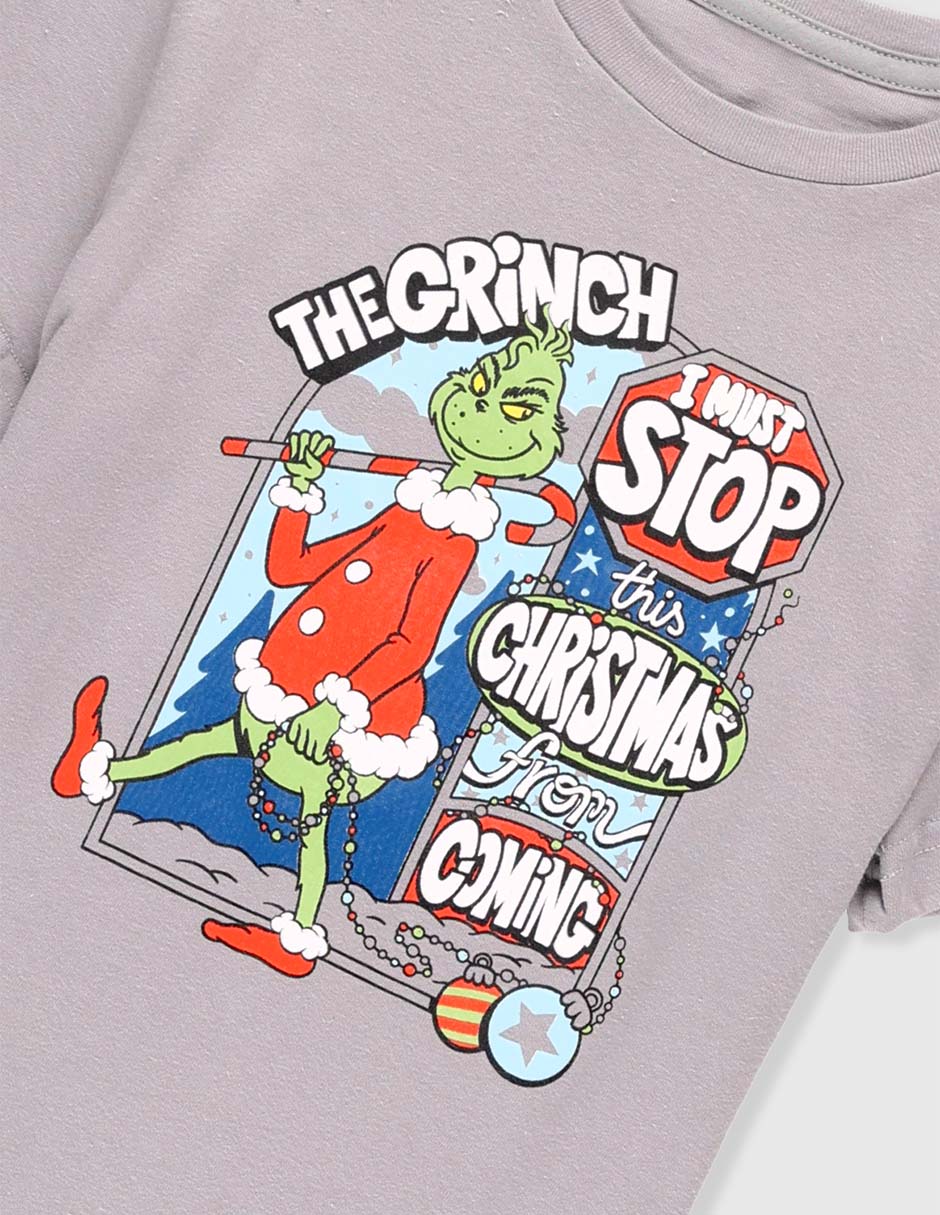 Playera Grinch manga corta para niño 4