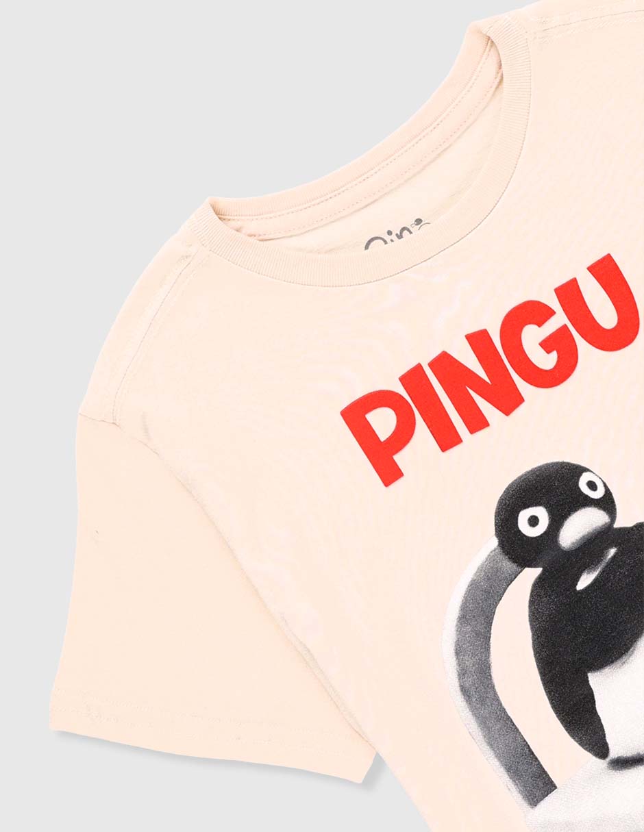 Playera Pingu manga corta para niño 4