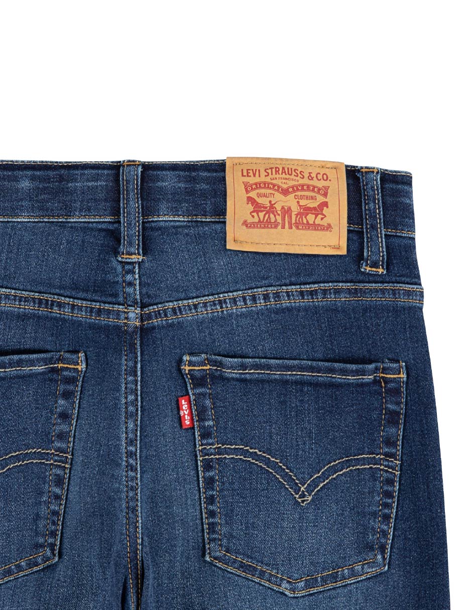 Jeans slim 81C751-M2J lavado obscuro para niño 5