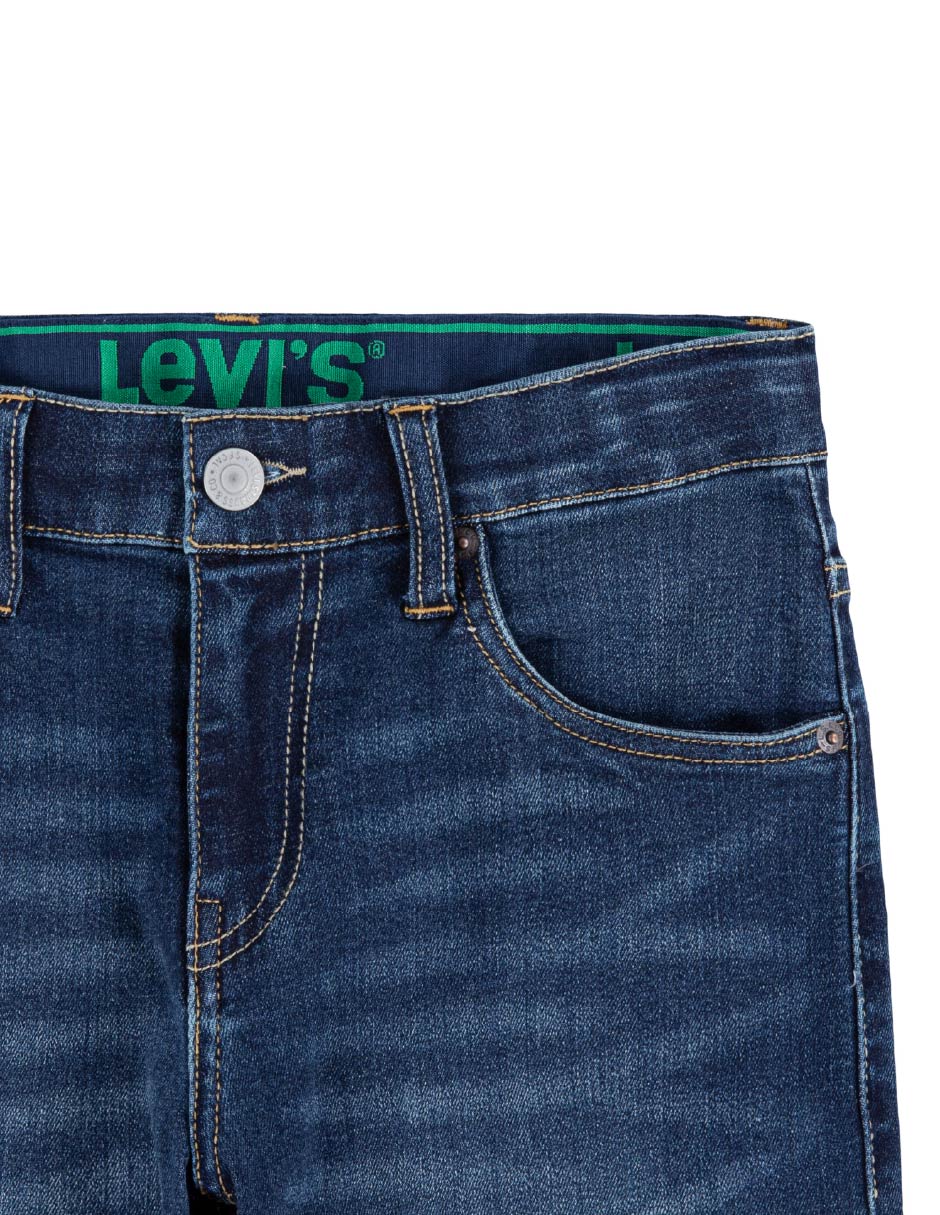 Jeans slim 91C751-M2J lavado obscuro para niño 3