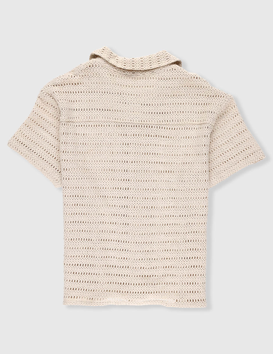 Camisa casual de algodón manga corta para niño 2