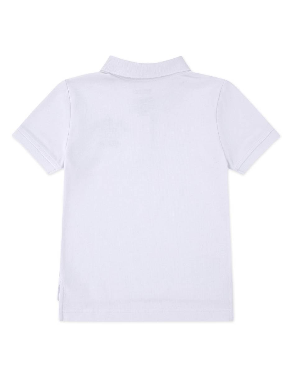 Playera tipo polo de algodón para niño 2