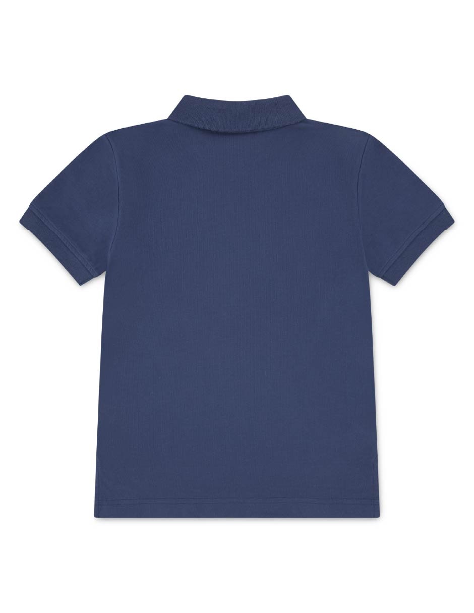 Playera tipo polo de algodón para niño 2