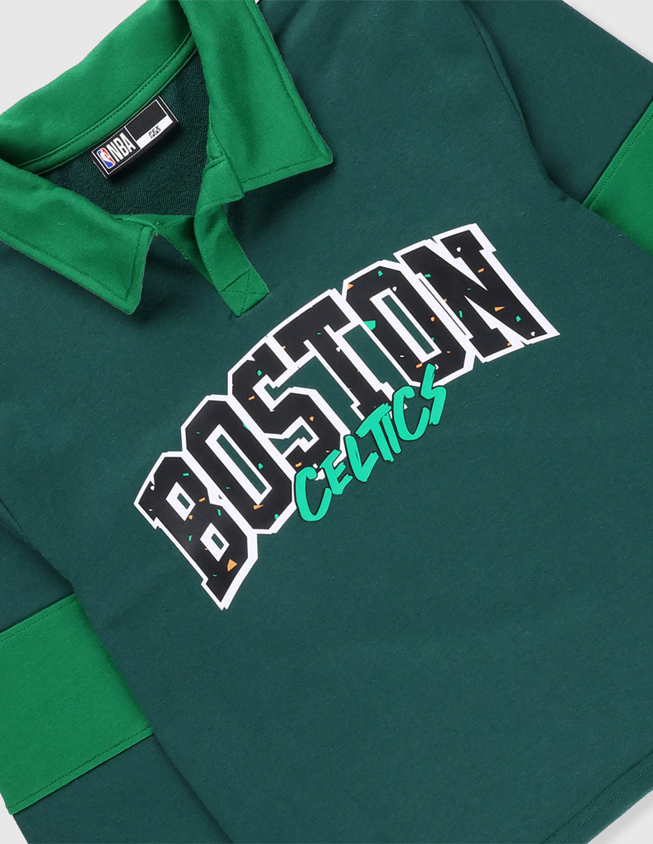 Playera Boston Celtics manga larga para niño 3