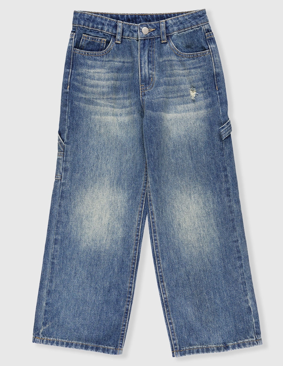 Jeans amplio lavado stone wash para niño Jeans amplio lavado stone wash para niño