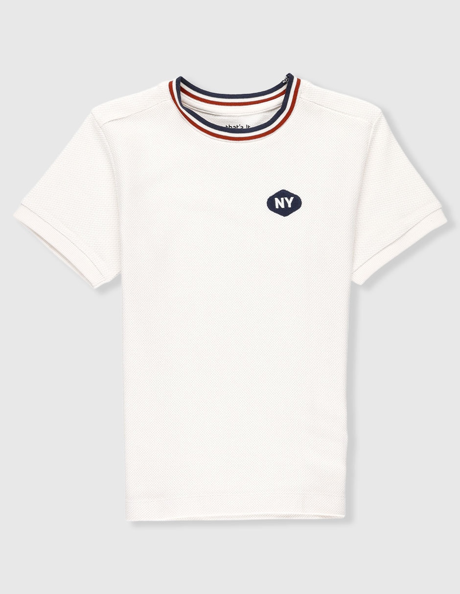 Playera manga corta para niño