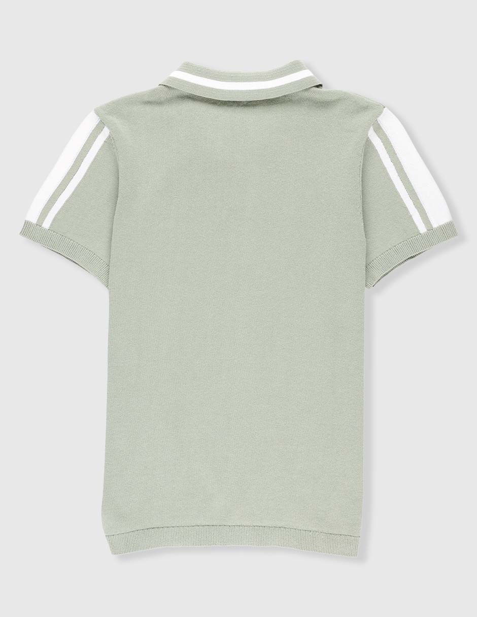Playera tipo polo de algodón para niño 2