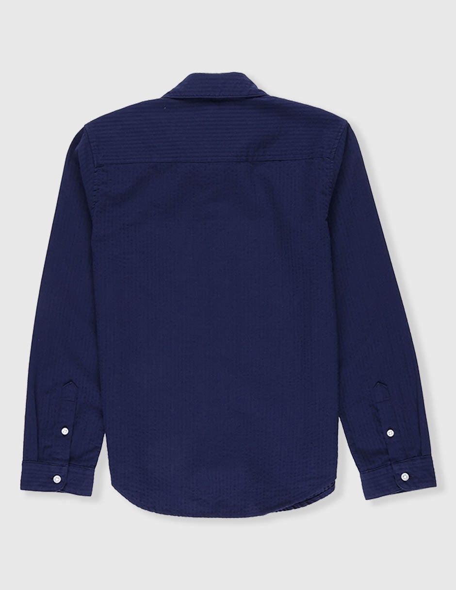 Camisa de vestir de algodón manga larga para niño 2