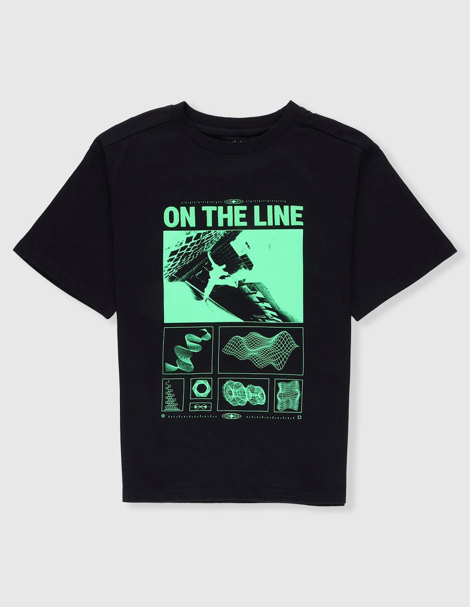 Playera manga corta para niño