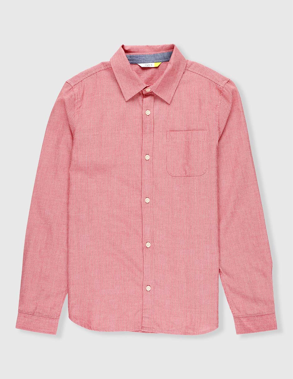 Camisa casual de algodón manga larga niño Camisa casual de algodón manga larga niño