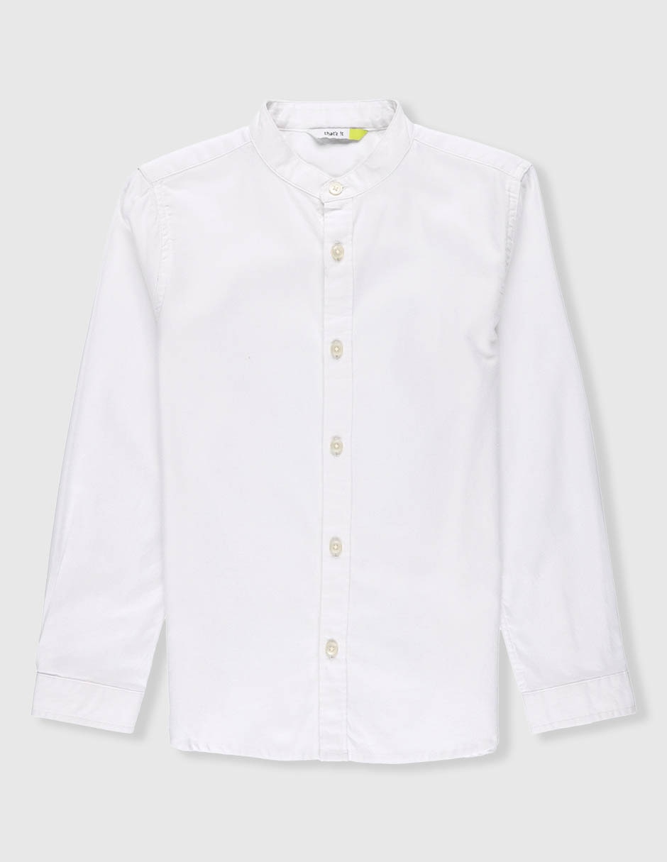 Camisa de vestir de algodón manga larga para niño 1