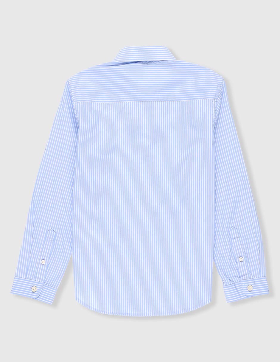 Camisa casual de algodón manga larga para niño 2