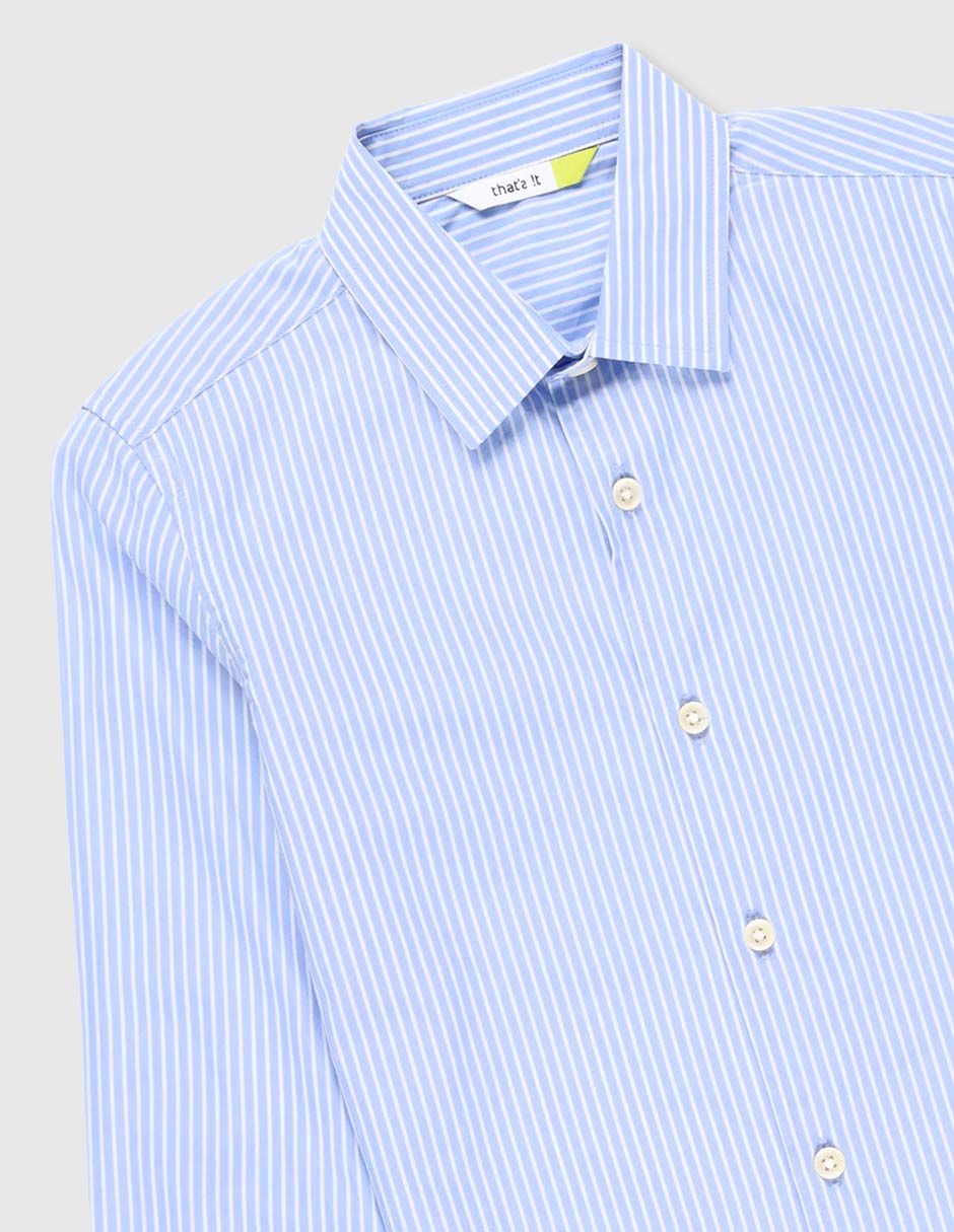 Camisa casual de algodón manga larga para niño 3