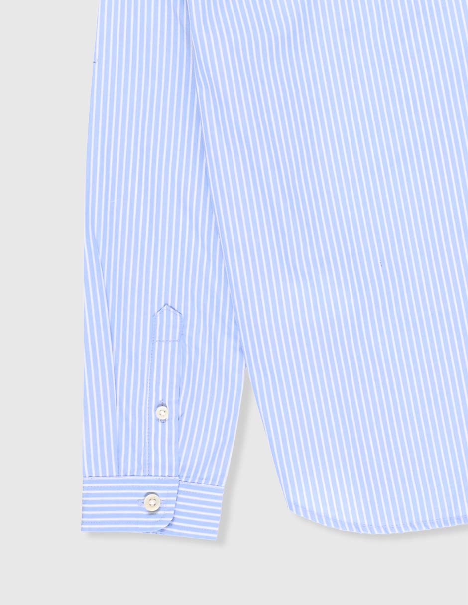 Camisa casual de algodón manga larga para niño 4