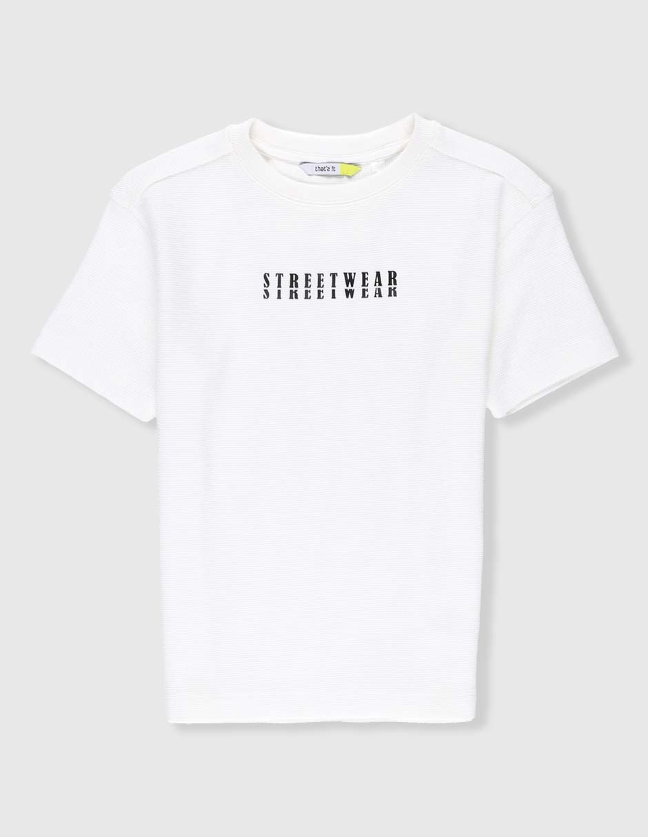 Playera manga corta para niño