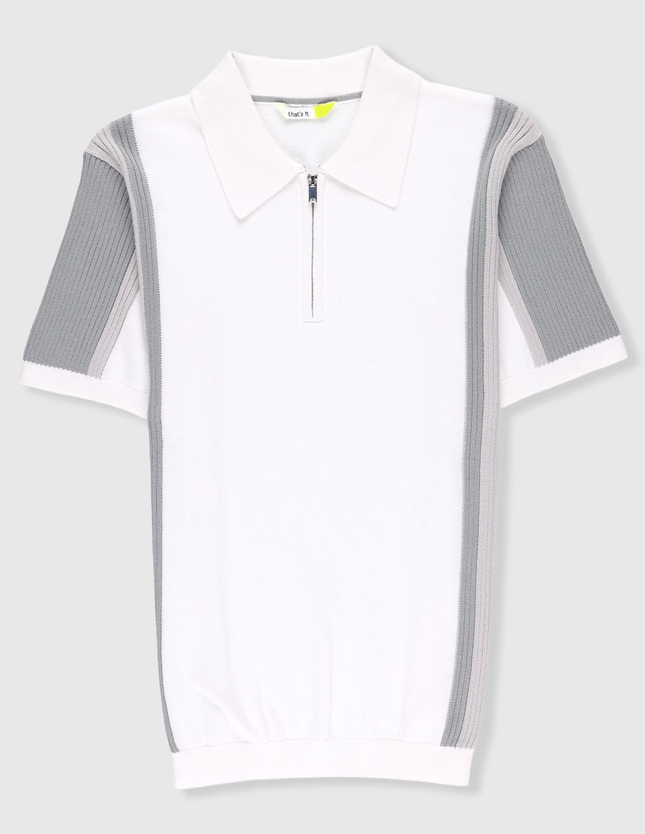 Playera tipo polo de algodón para niño