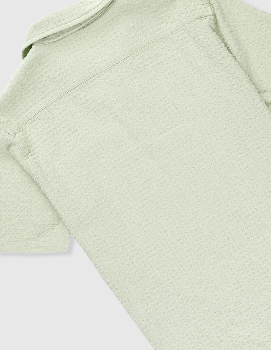 Camisa casual de algodón manga corta para niño 4