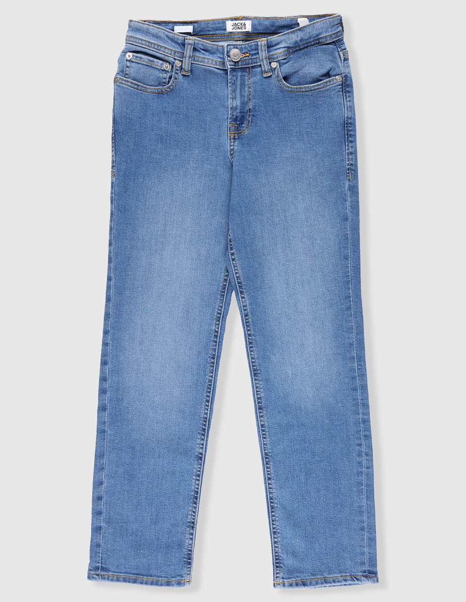 Jeans slim lavado medio para niño