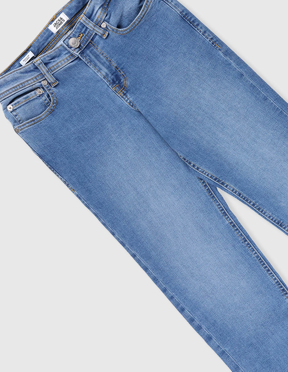 Jeans slim lavado medio para niño 3