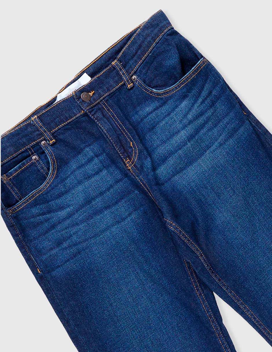 Jeans straight 91N331-DAE deslavado para niño 3