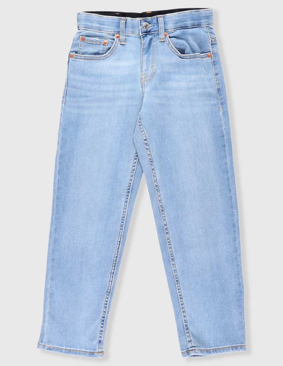 Jeans slim lavado medio para niño