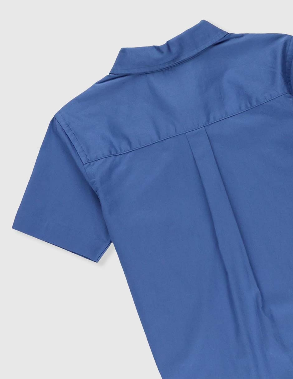 Camisa casual de algodón manga corta para niño 4