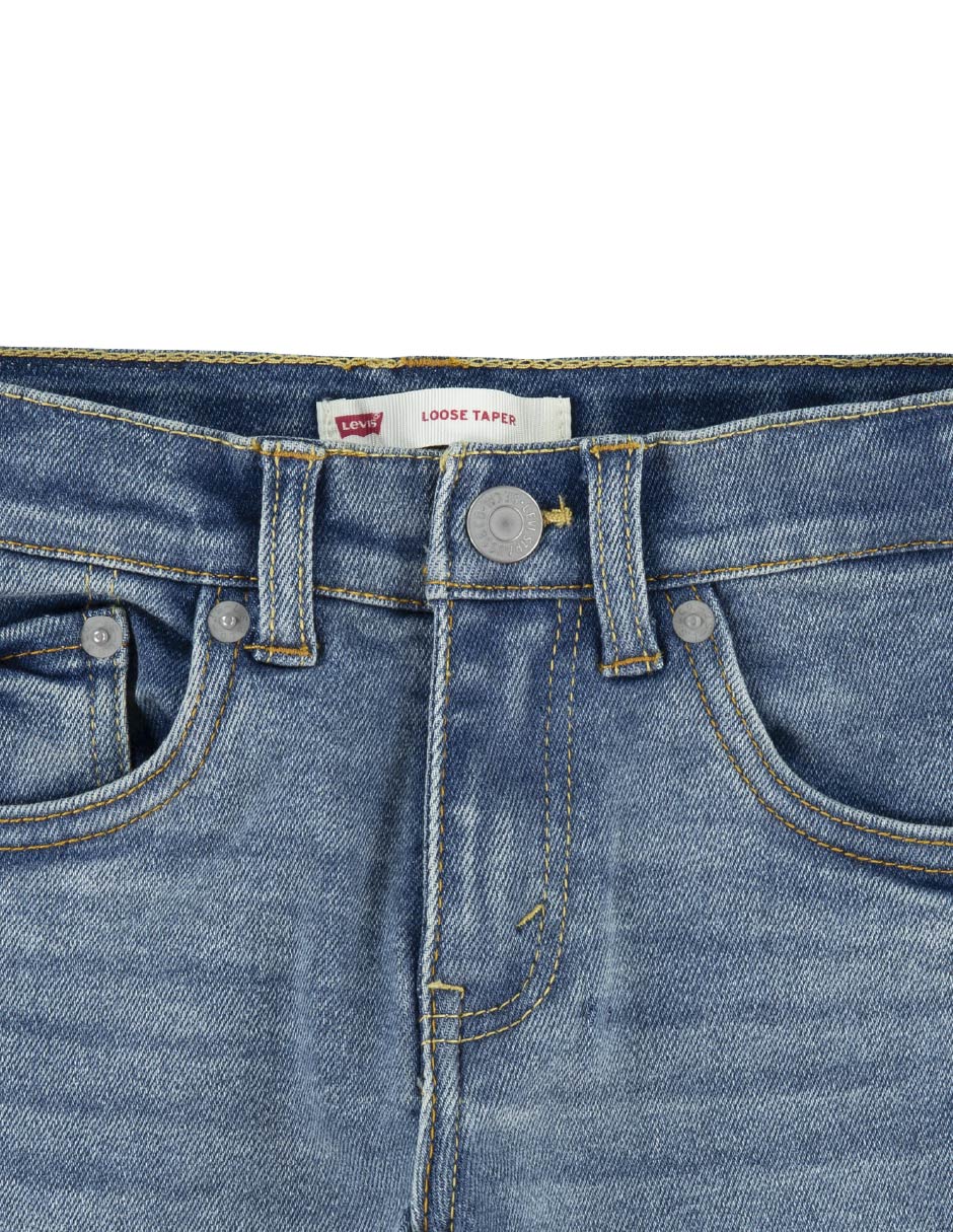 Jeans straight lavado medio para niño 3