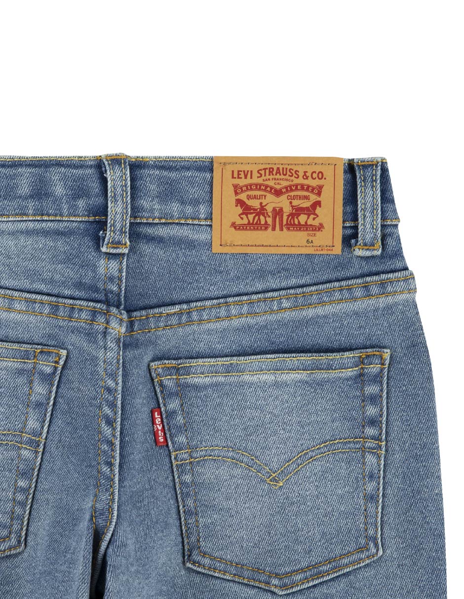 Jeans straight lavado medio para niño 5