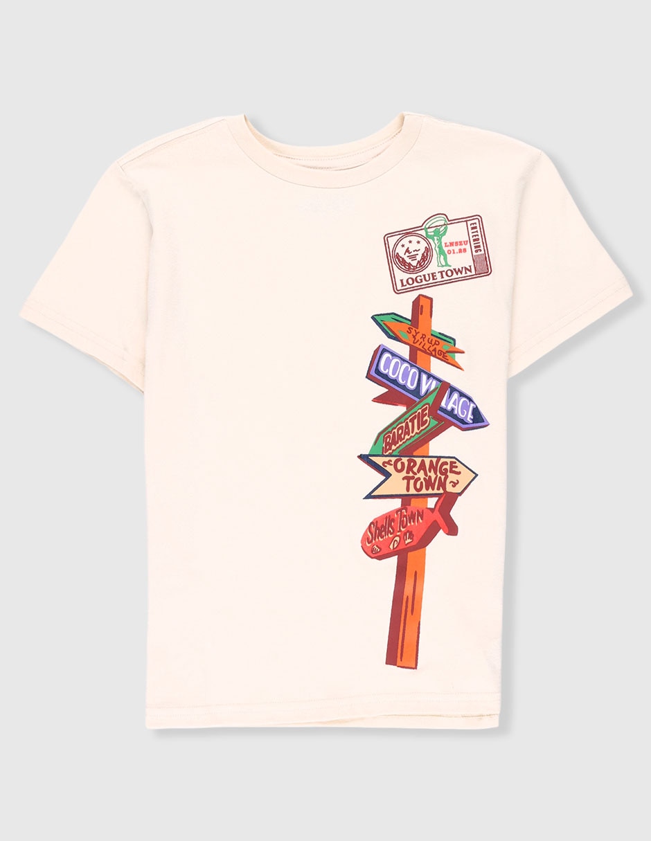 Playera manga corta para niño